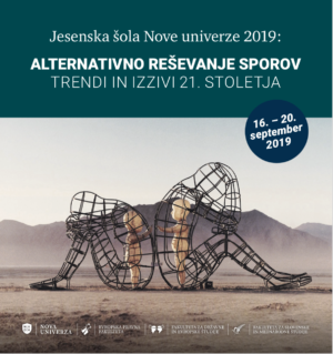 Jesenska šola Nove univerze – Alternativno reševanje sporov 2019