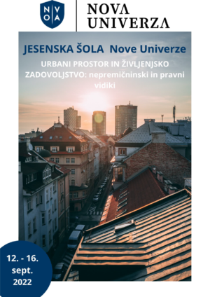 Jesenska šola Nove univerze 2022