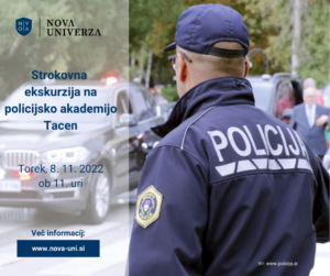 [KARIERA] Strokovna ekskurzija na policijsko akademijo – torek, 8. 11. 2022