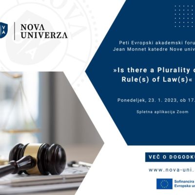 [INVITATION] 5. European Academic Forum Jean Monnet Chair »Is there a Plurality of Rule(s) of Law(s)«