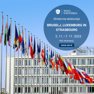 [STROKOVNA EKSKURZIJA] Bruselj, Luxembourg in Strasbourg prestavljena na 2. 11.–7. 11. 2023