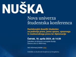 [NUŠKA] Študentska konferenca Nove univerze 2024