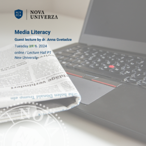 [GUEST LECTURE] Media Literacy – 11. 6. 2024