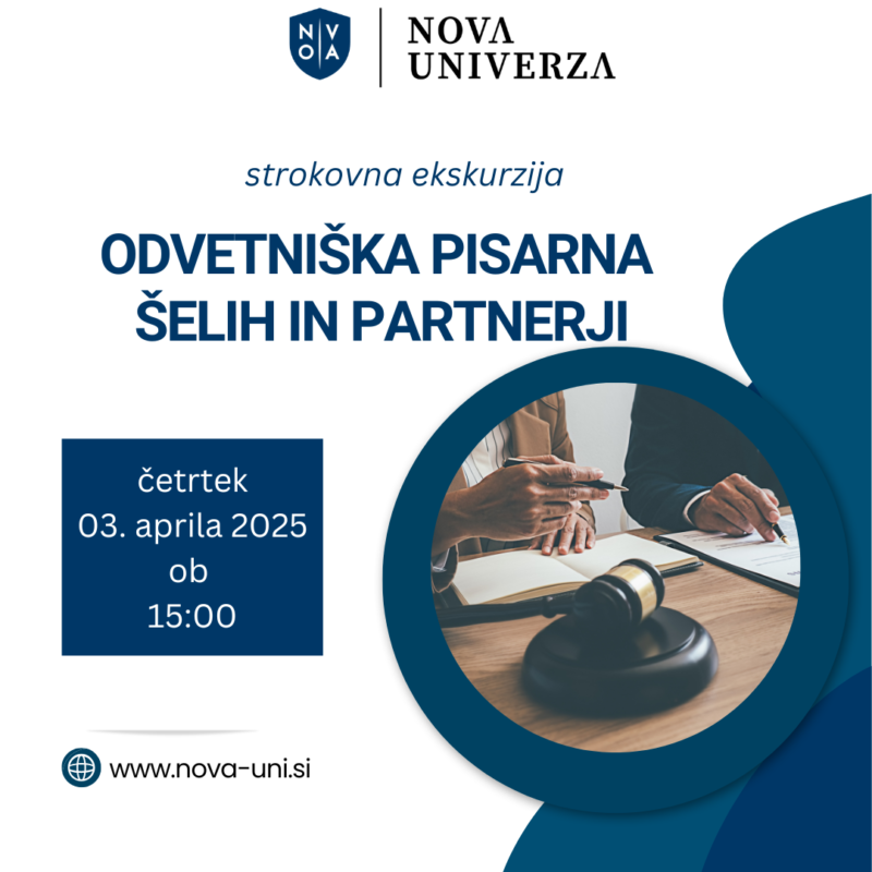 [STROKOVNA EKSKURZIJA]: Odvetniška pisarna Šelih in partnerji