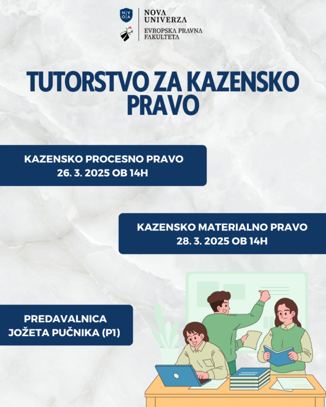 [TUTORSTVO]: Kazensko procesno pravo