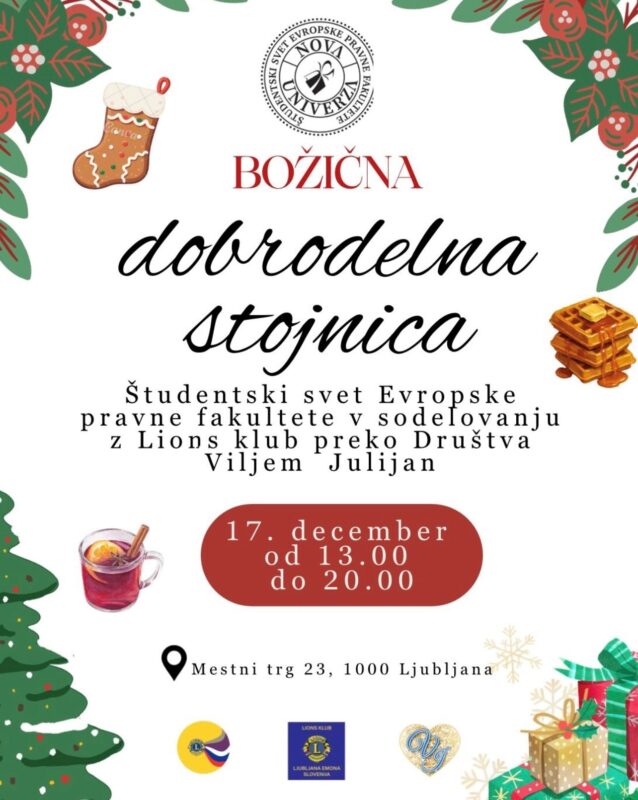 [ŠTUDENTSKI SVET]: Dobrodelna stojnica
