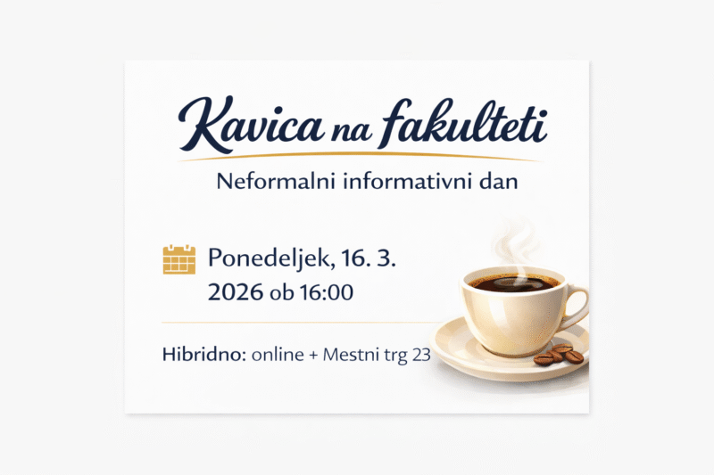 [NEFORMALNI INFORMATIVNI DAN] Kavica na fakulteti