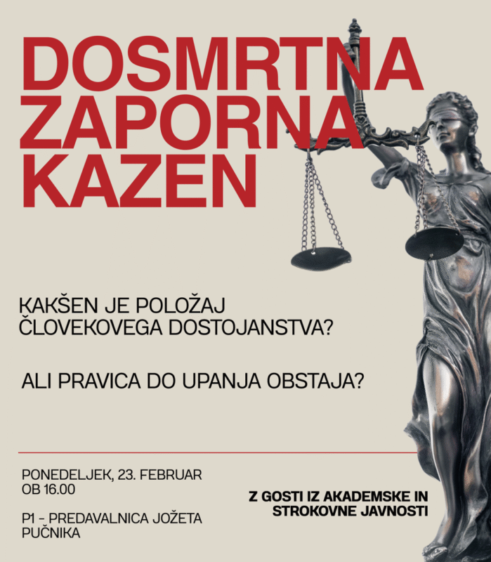 [ŠTUDENTSKI SVET]: Dosmrtna zaporna kazen