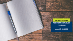 [NE SPREGLEJTE] Informativni dnevi za podiplomski študij