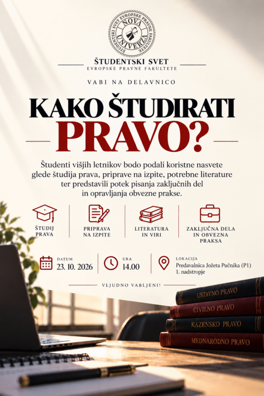 [ŠTUDENTSKI SVET] Kako študirati pravo?
